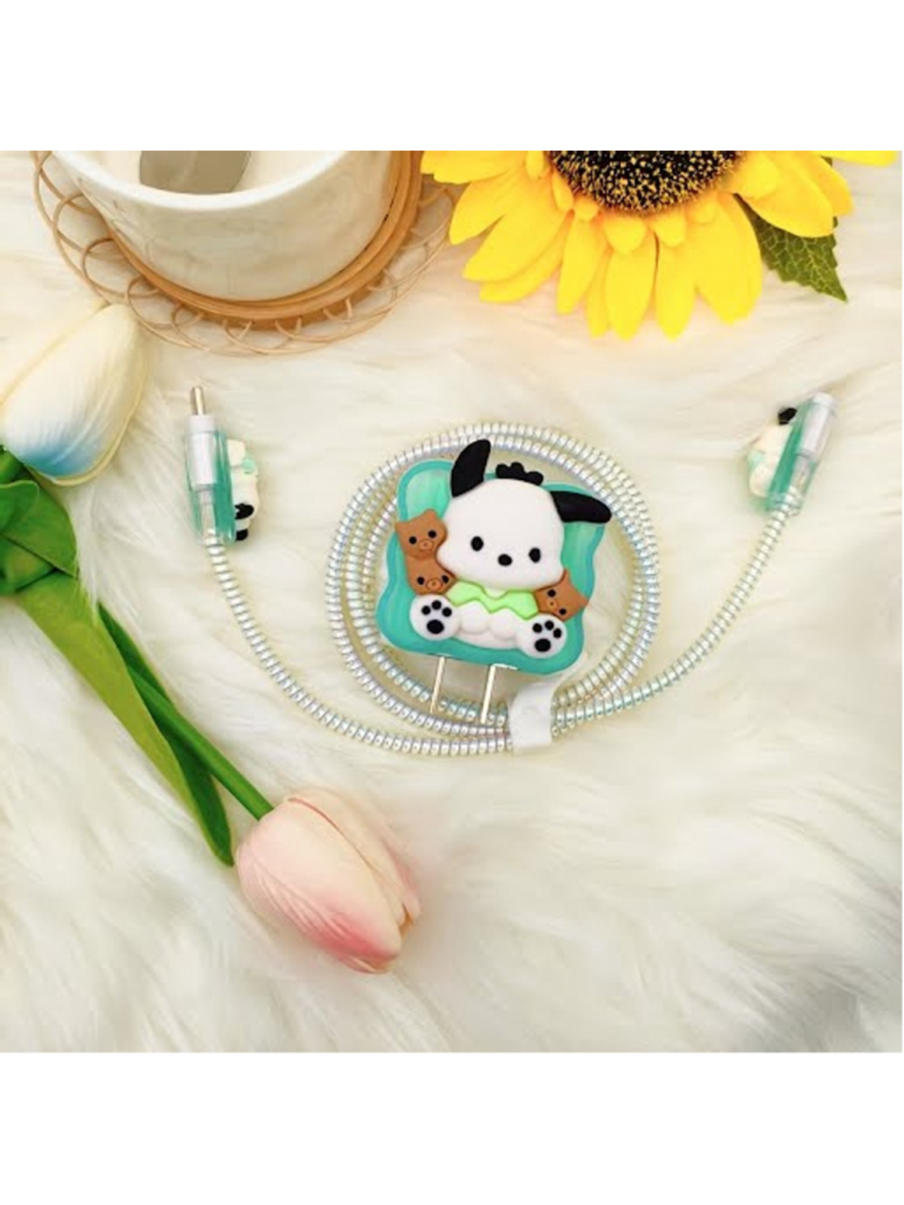 #PC-1186 Pochacco Phone Cord Cover and Charger Box Cover